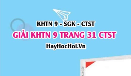 Giải KHTN 9 trang 31 Chân trời sáng tạo SGK